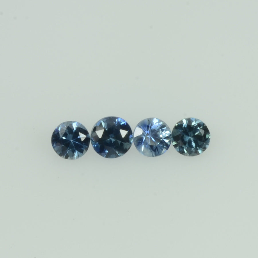 1.6-3.0 mm Natural Bluish Green Sapphire Loose Gemstone Round Diamond Cut Vs Quality Color