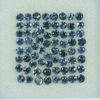 1.6-3.0 mm Natural Bluish Green Sapphire Loose Gemstone Round Diamond Cut Vs Quality Color