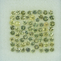 1.4- 3.5 mm Natural Yellowish Green Sapphire Loose Gemstone Round Diamond Cut Color - Thai Gems Export Ltd.