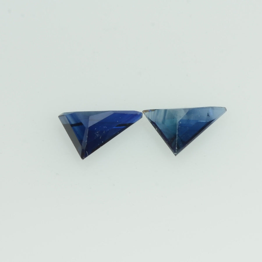 Natural Blue Sapphire Loose Gemstone Triangle Cut Pair