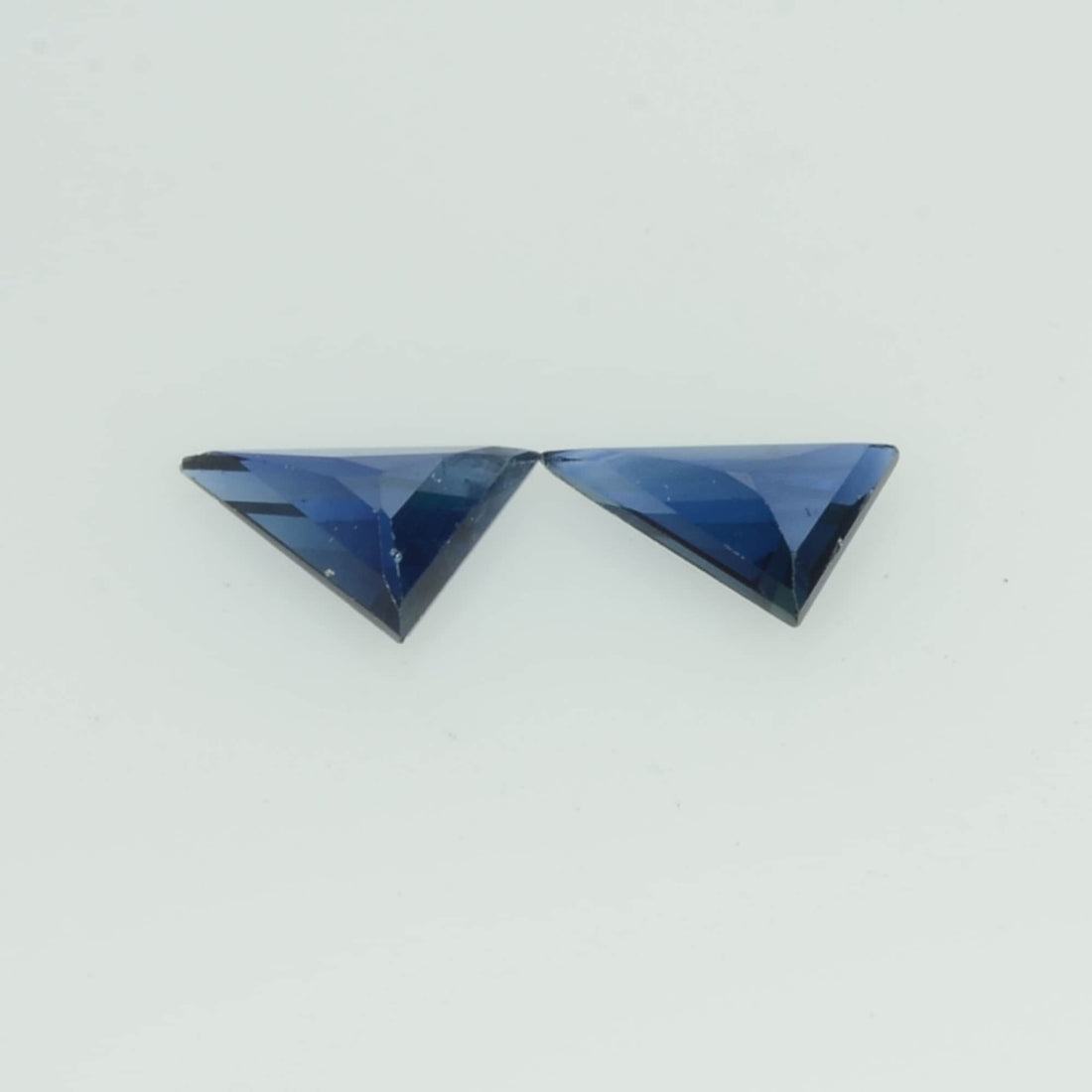 Natural Blue Sapphire Loose Gemstone Triangle Cut Pair