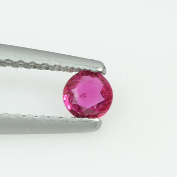 3.4 mm  Natural Burma Ruby Loose Gemstone Round Cut