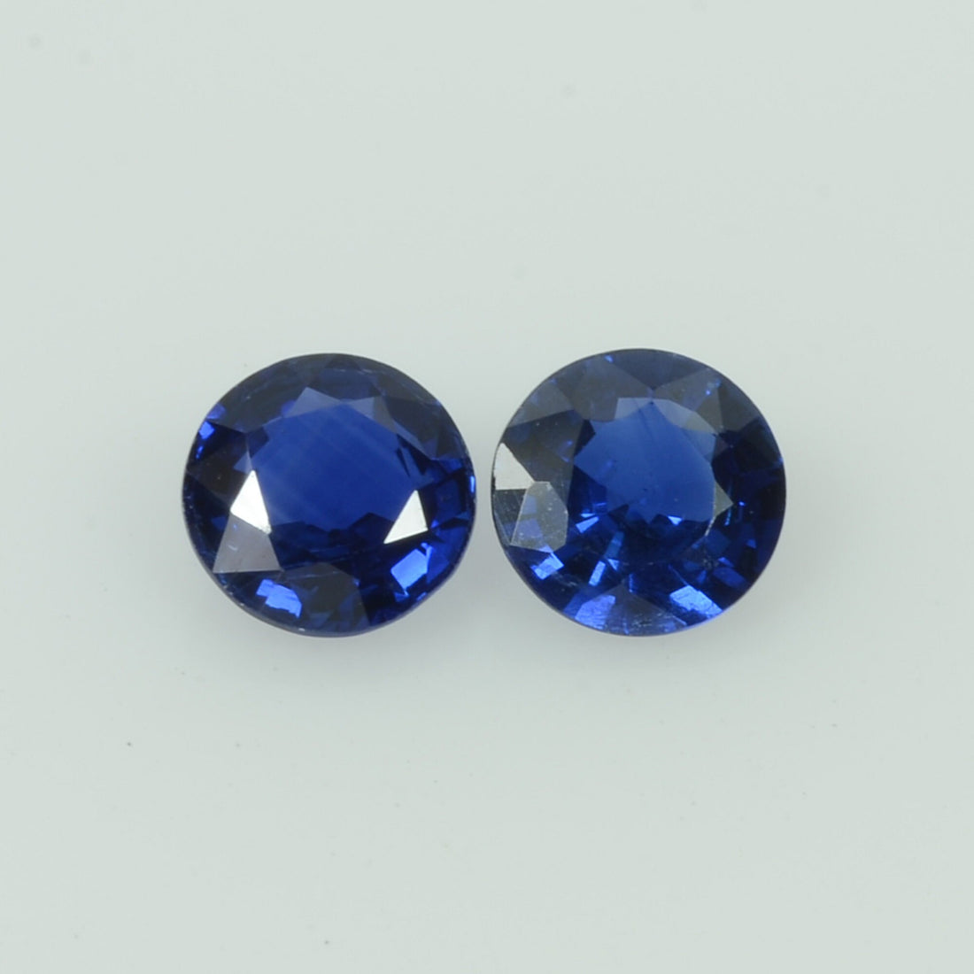 4.5 mm Natural Blue Sapphire Loose Pair Gemstone Round Cut