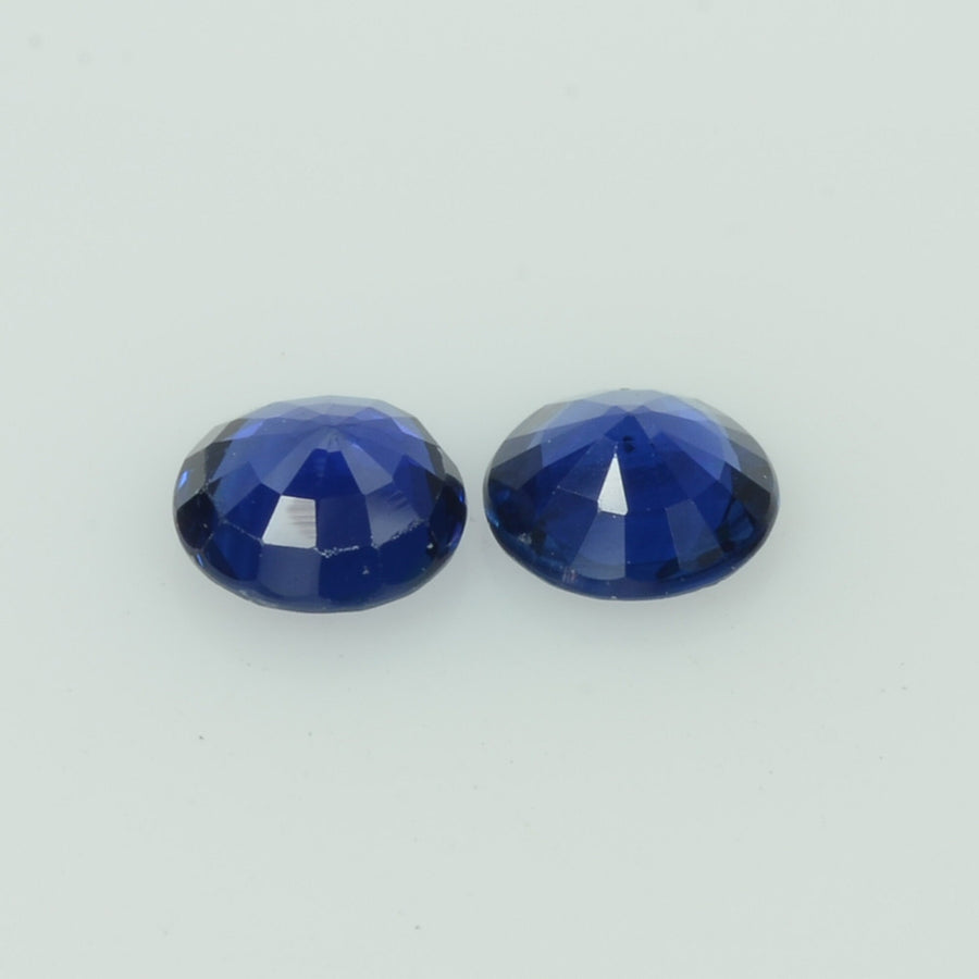 4.5 mm Natural Blue Sapphire Loose Pair Gemstone Round Cut