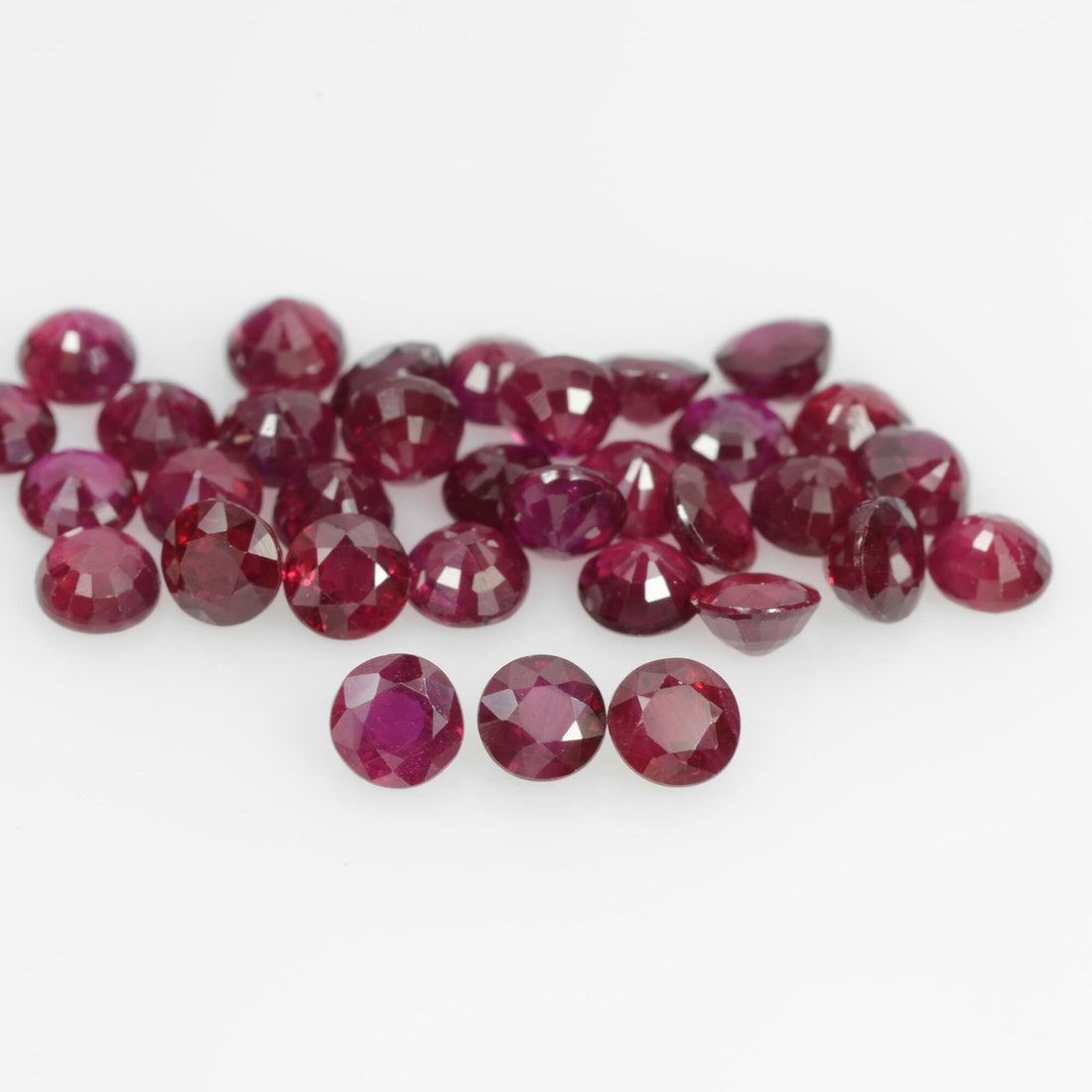 Discount Ruby Natural Round 5x5 pcs-5. Weight- 3.60 cts.