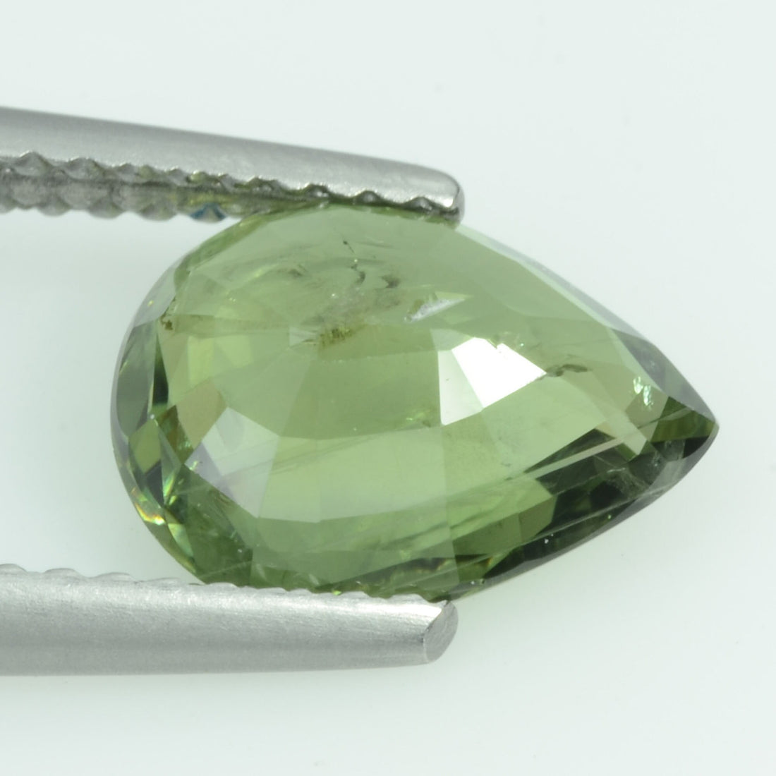 2.22 cts Natural Green Sapphire Loose Gemstone Pear Cut