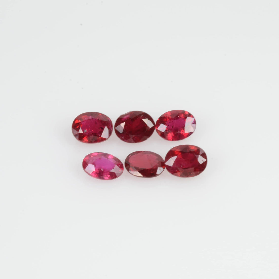 4x3 Natural Africa Ruby Loose Gemstone Oval Cut