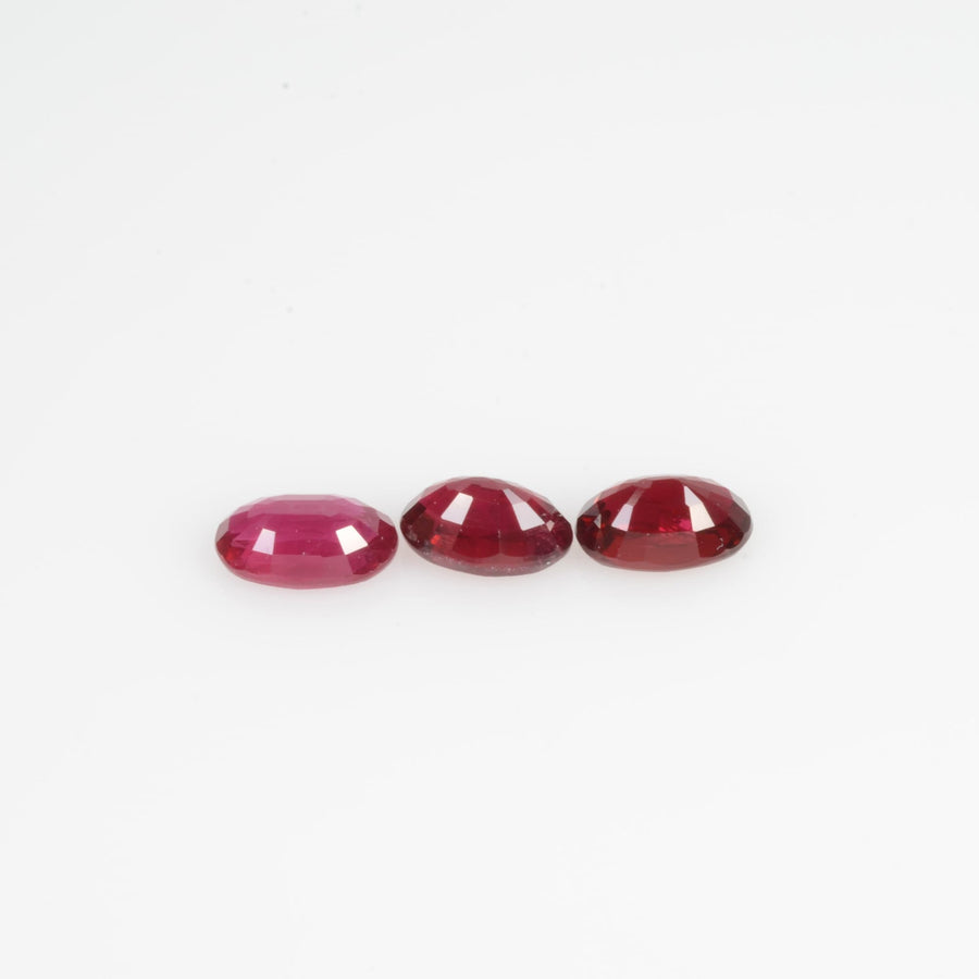 5x3 mm Natural Burma Ruby Loose Gemstone Oval Cut