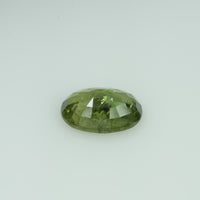 3.75 Cts Natural Green Sapphire Loose Gemstone Oval Cut