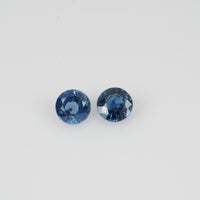 4.4-5.3 mm Natural Blue Sapphire Loose Gemstone Round Cut