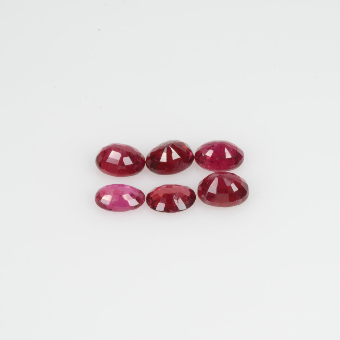 4x3 Natural Africa Ruby Loose Gemstone Oval Cut