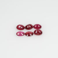 4x3 Natural Africa Ruby Loose Gemstone Oval Cut