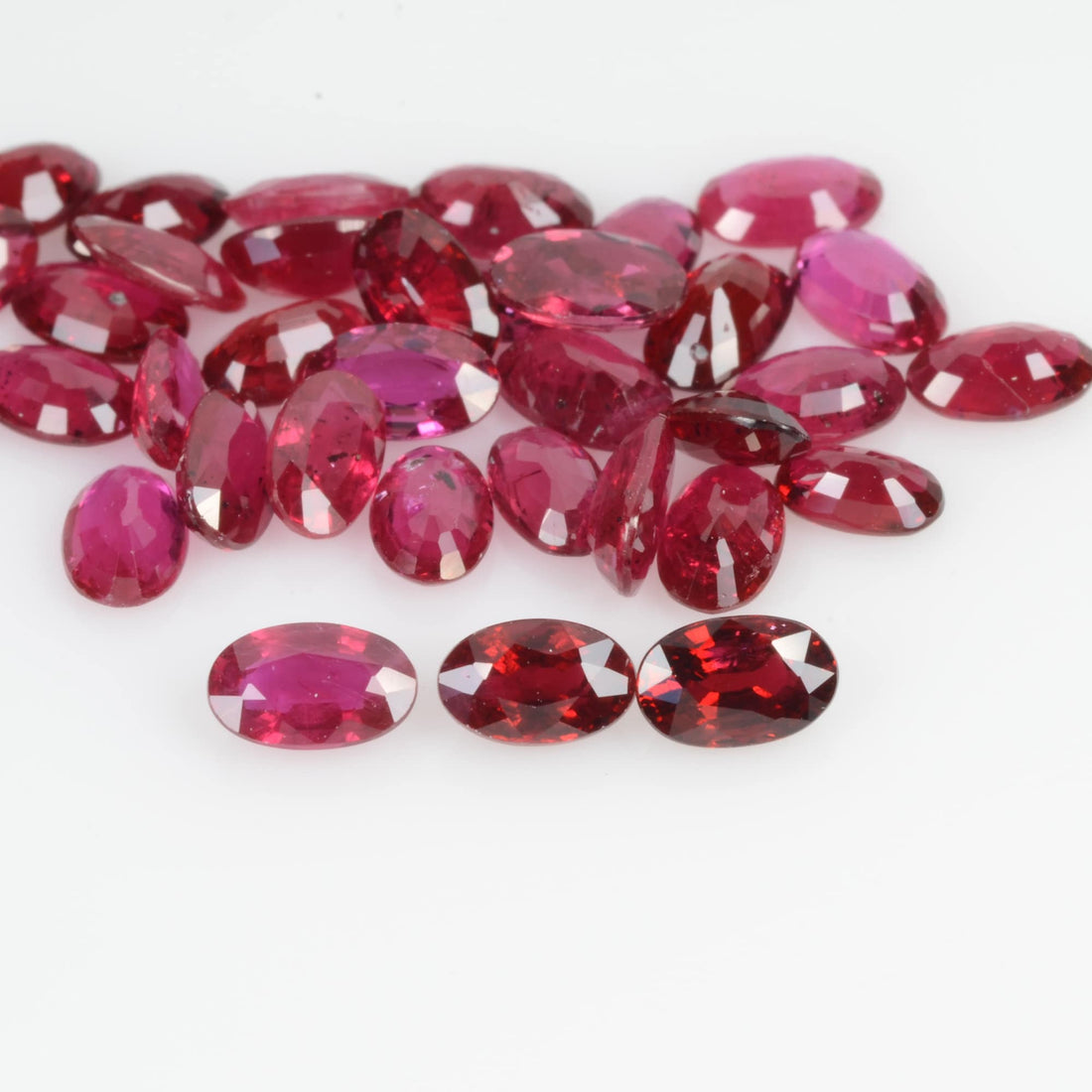 5x3 mm Natural Burma Ruby Loose Gemstone Oval Cut