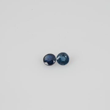 3.2-4.0 mm Natural Blue Sapphire Loose Gemstone Round Cut