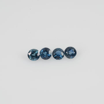 3.2-3.8 mm Natural Blue Sapphire Loose Gemstone Round Cut