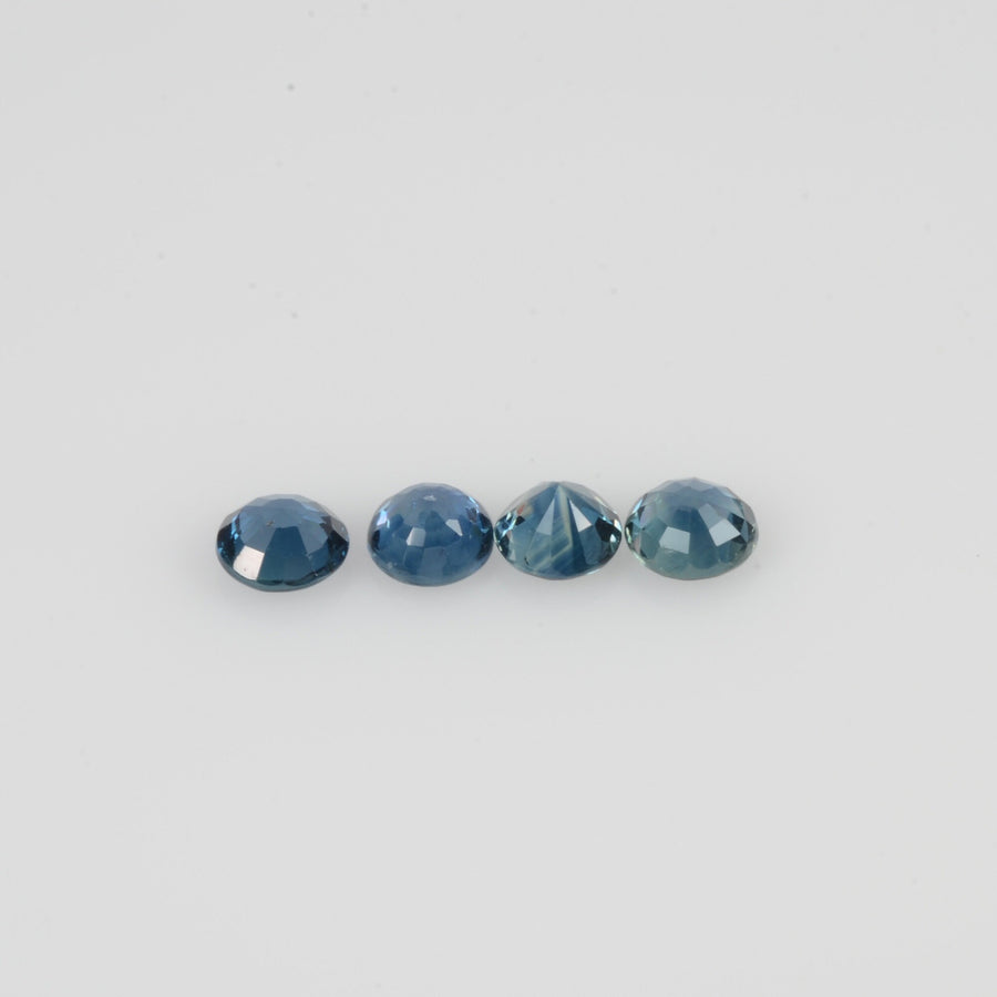 3.2-3.8 mm Natural Blue Sapphire Loose Gemstone Round Cut