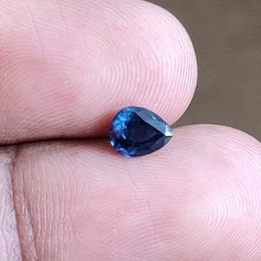 1.02 cts Natural Blue Sapphire Loose Gemstone Pear Cut