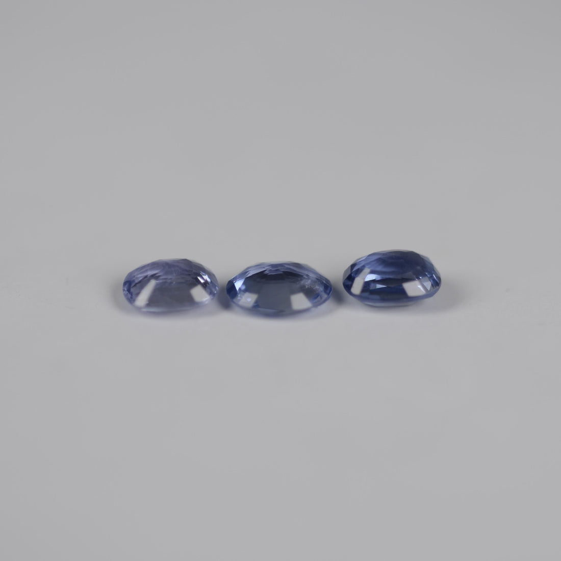 LOTS: Unheated Natural Blue Sapphire Loose Gemstone Oval Cut