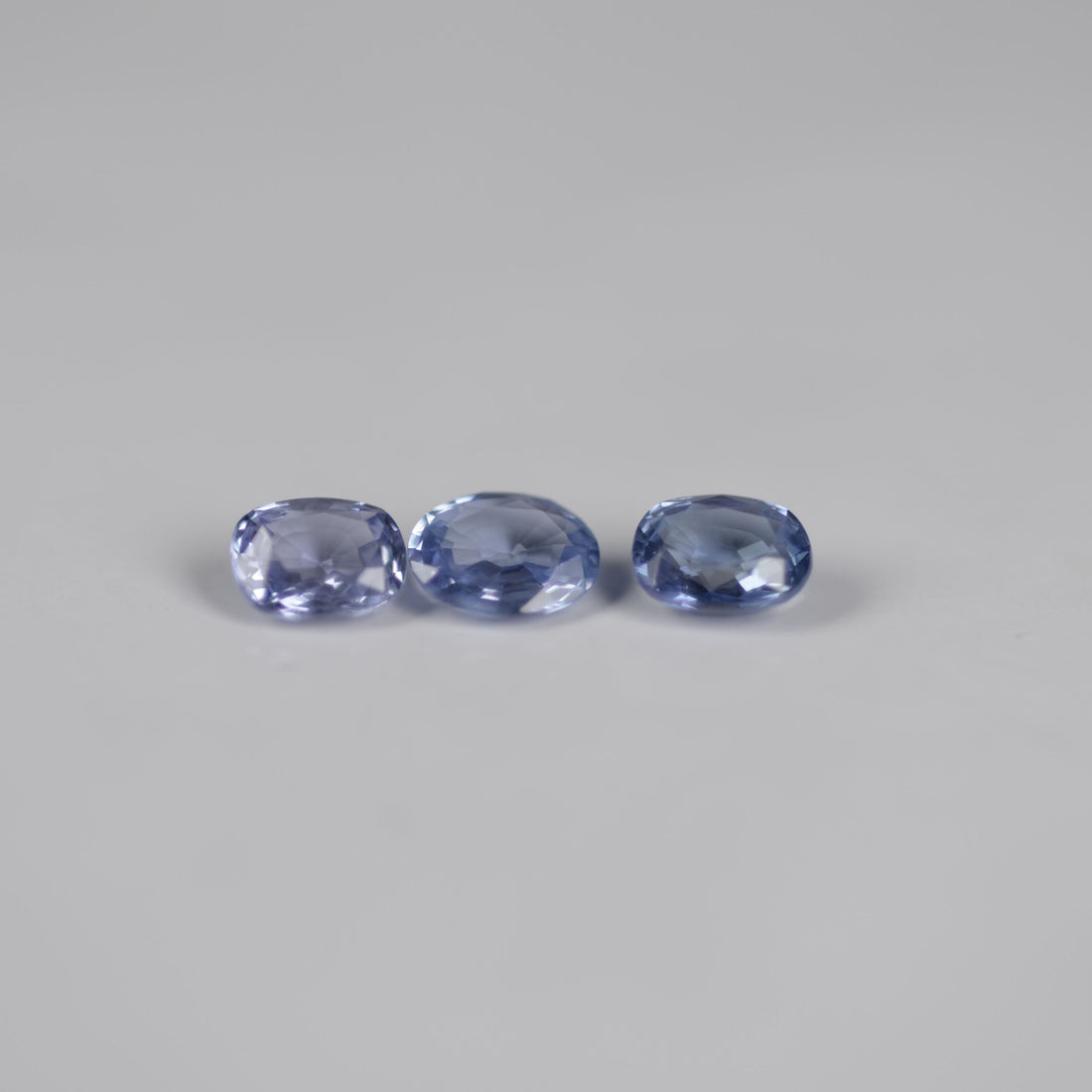 LOTS: Unheated Natural Blue Sapphire Loose Gemstone Oval Cut