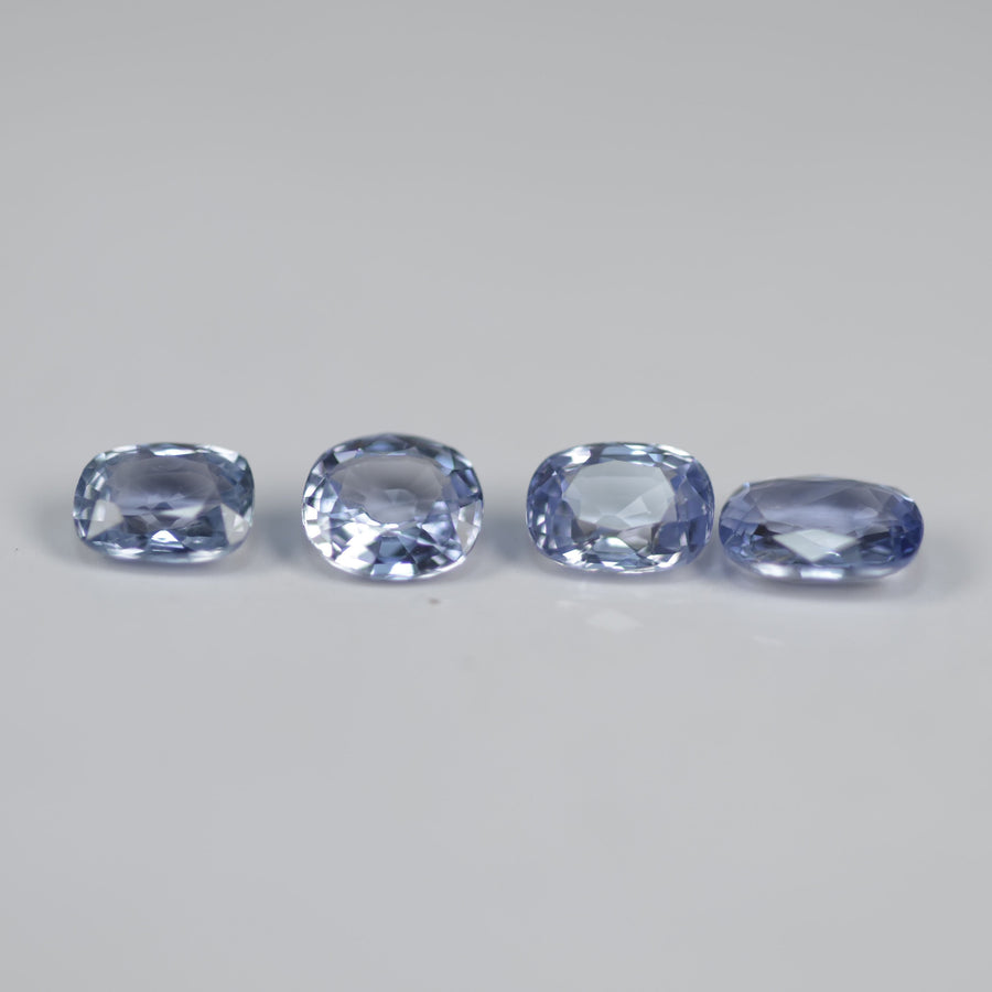 LOTS: Unheated Natural Blue Sapphire Loose Gemstone Oval Cut