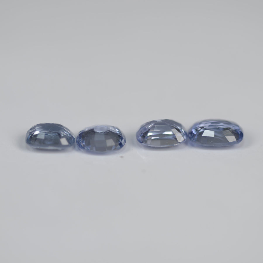 LOTS: Unheated Natural Blue Sapphire Loose Gemstone Oval Cut