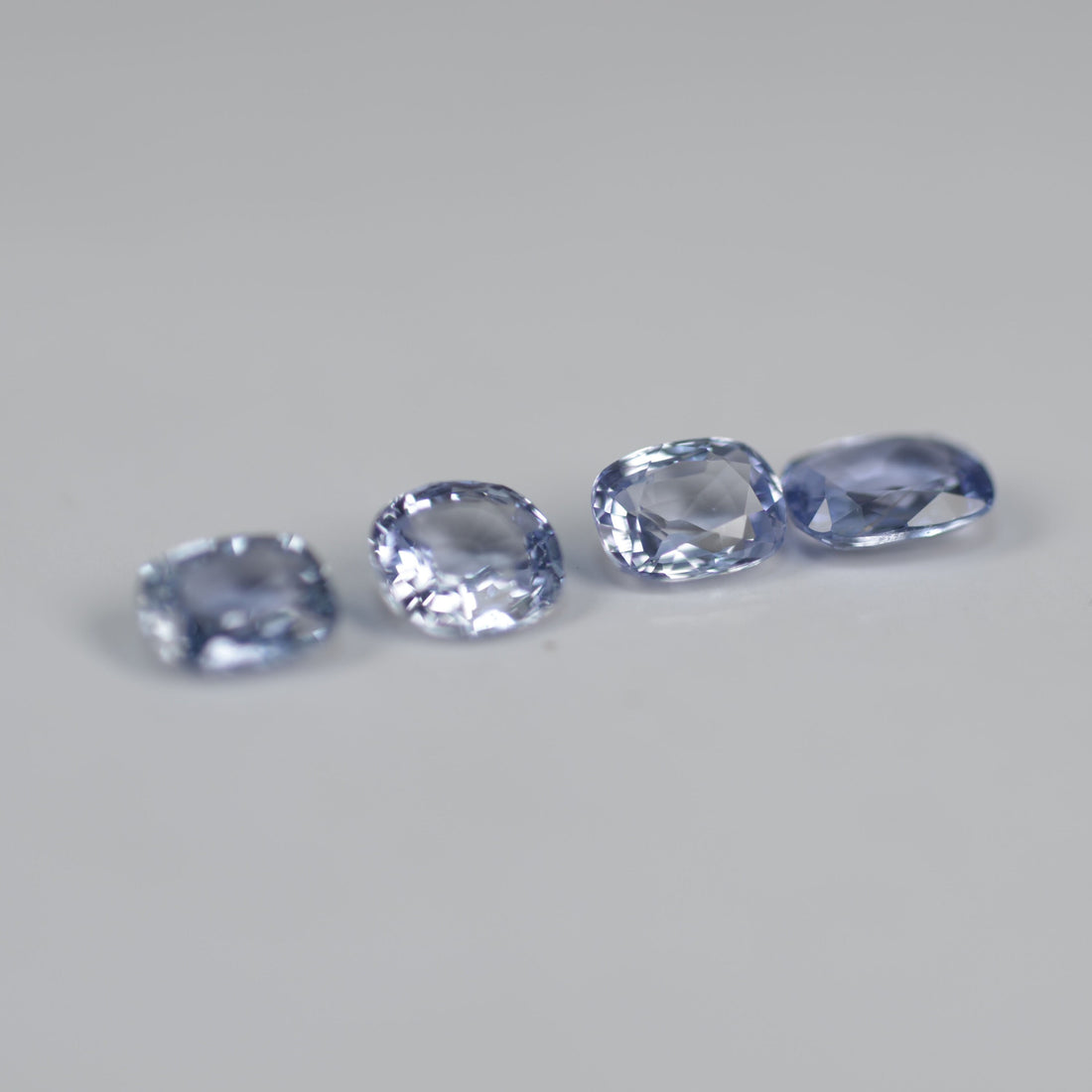 LOTS: Unheated Natural Blue Sapphire Loose Gemstone Oval Cut