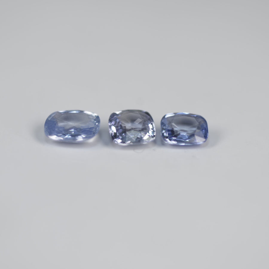 LOTS: Unheated Natural Blue Sapphire Loose Gemstone Oval Cut