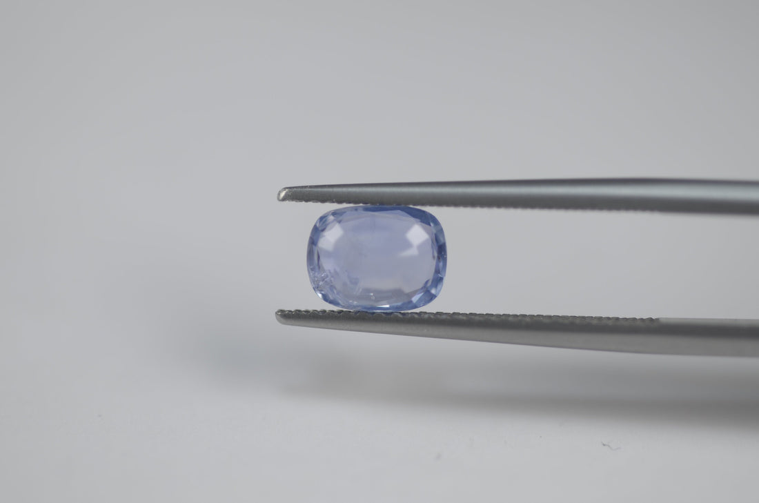 1.29 cts Unheated Natural Blue Sapphire Loose Gemstone Cushion Cut