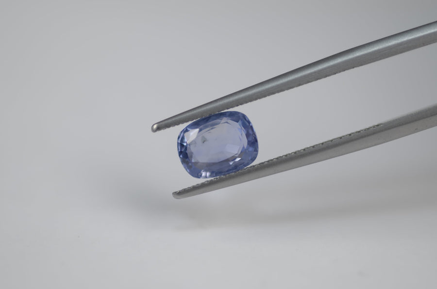 1.29 cts Unheated Natural Blue Sapphire Loose Gemstone Cushion Cut