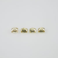 1.2-1.9 mm Natural Calibrated Yellow Sapphire Loose Gemstone Princess Cut