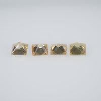 3.2-4.1 mm Natural Calibrated Yellow Sapphire Loose Gemstone Princess Cut