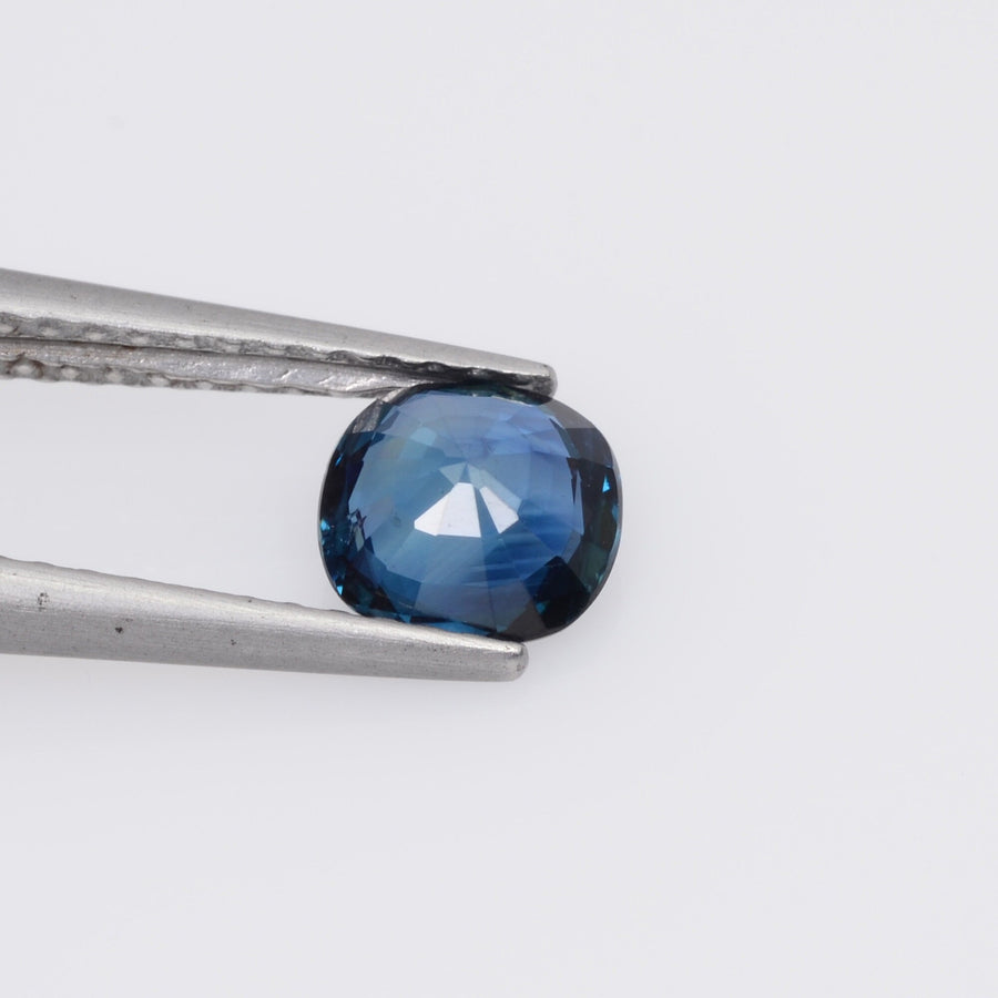 0.73 cts Natural Teal Blue Sapphire Loose Gemstone Cushion Cut