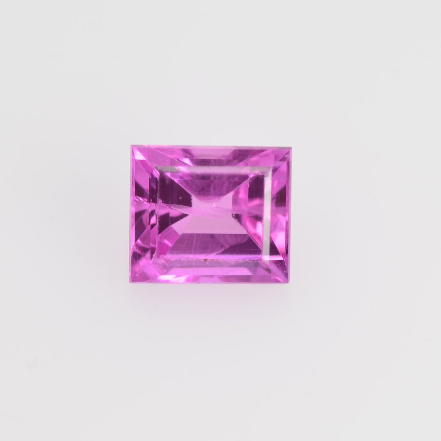 3.6x3.1-4.1x3.6 mm Natural Pink Sapphire Loose Gemstone Baguette Cut