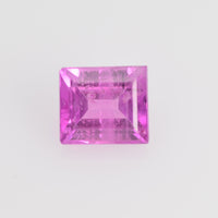 3.6x3.1-4.1x3.6 mm Natural Pink Sapphire Loose Gemstone Baguette Cut