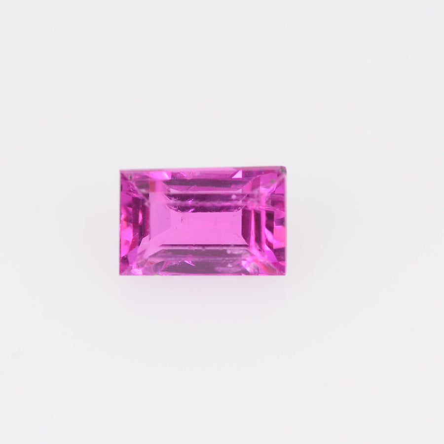 3.5x3.0-3.8x2.5 mm Natural Pink Sapphire Loose Gemstone Baguette Cut