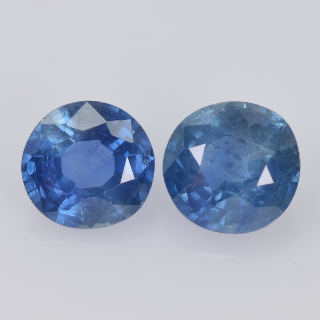 5.9-6.0 MM Natural Blue Sapphire Loose Pair Gemstone Round Cut