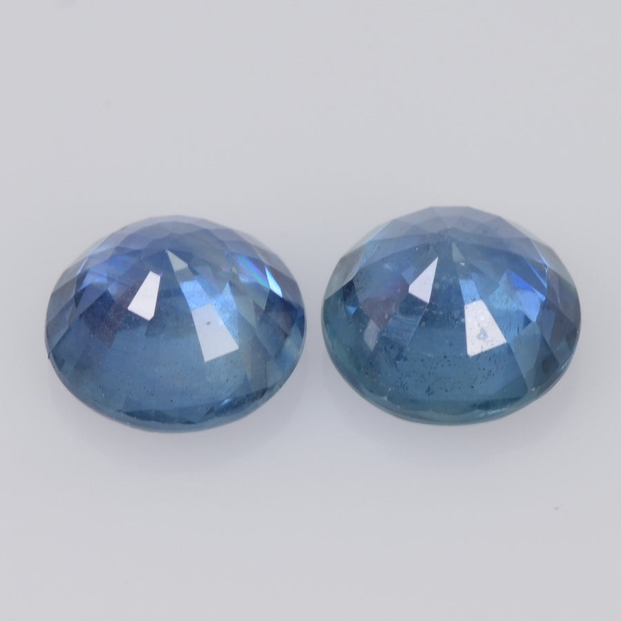 5.9-6.0 MM Natural Blue Sapphire Loose Pair Gemstone Round Cut