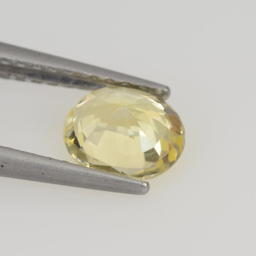 0.85 cts Natural Yellow Sapphire Loose Gemstone Oval Cut