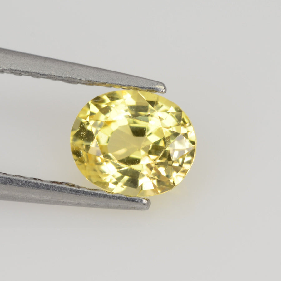 0.72 cts Natural Yellow Sapphire Loose Gemstone Oval Cut