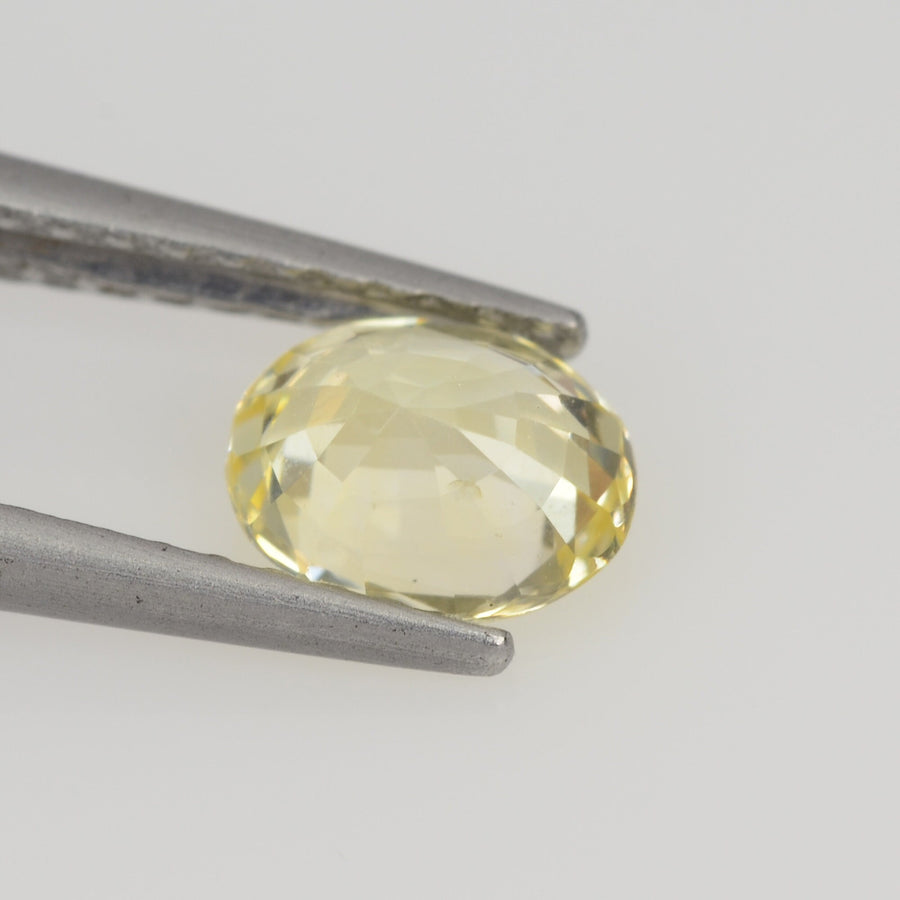 0.77 cts Natural Yellow Sapphire Loose Gemstone Oval Cut